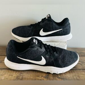 Nike Flex Trainer 8 Black White Running Sneakers Shoes-Women’s 9.5 or Men’s 8